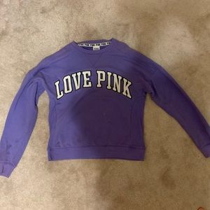 extra small purple “PINK” sweater